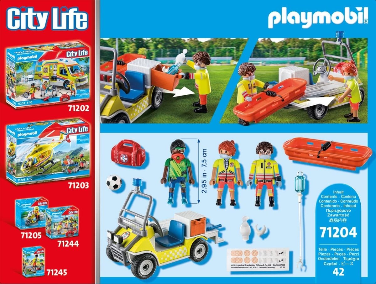 Rescue Cart Toy Vehicle - Playmobil - The Toy Store