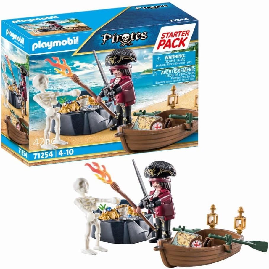 Starter Pack Pirate With Rowing Boat - Playmobil - The Toy Store