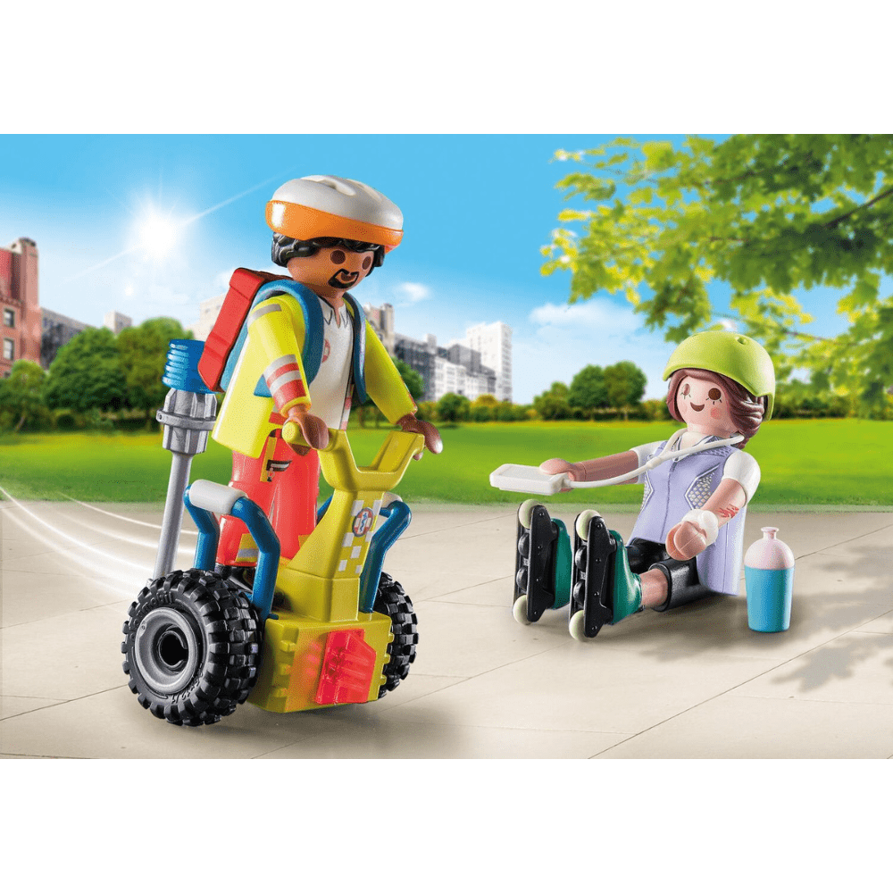 Starter Pack Rescue With Balance Racer - Playmobil - The Toy Store