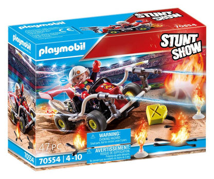 Stunt Show Fire Quad Bike - Playmobil - The Toy Store