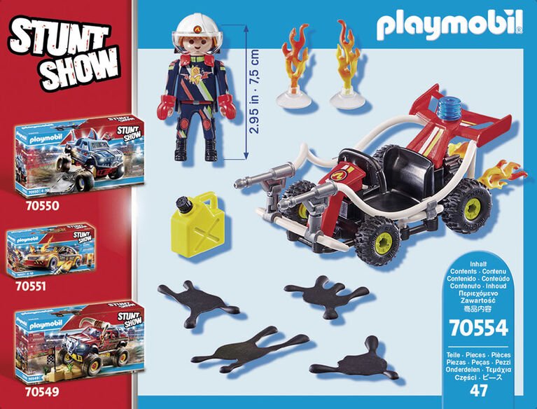 Stunt Show Fire Quad Bike - Playmobil - The Toy Store