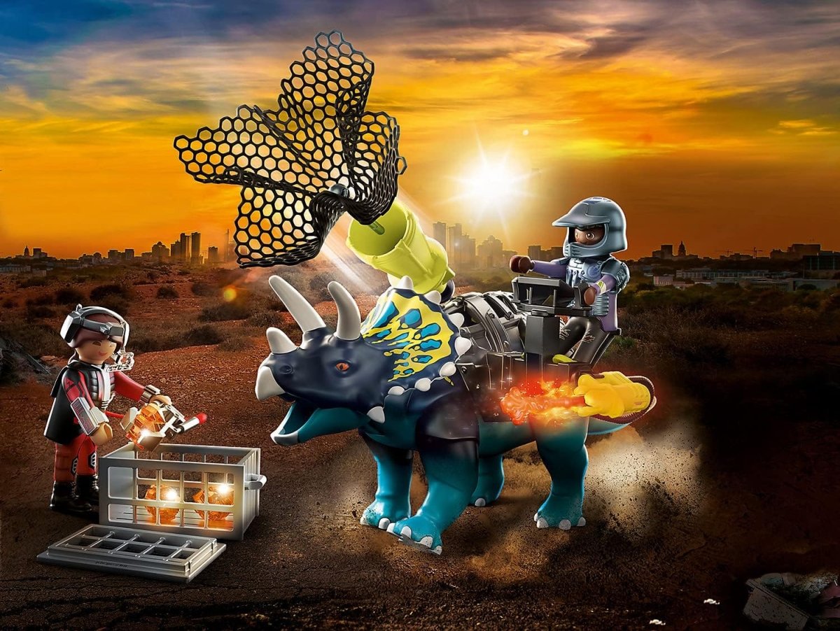 Triceratops and SoldiersDino Rise - Playmobil - The Toy Store
