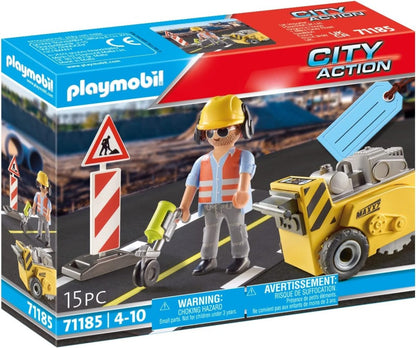 Worker With Ground Saw - Playmobil - The Toy Store