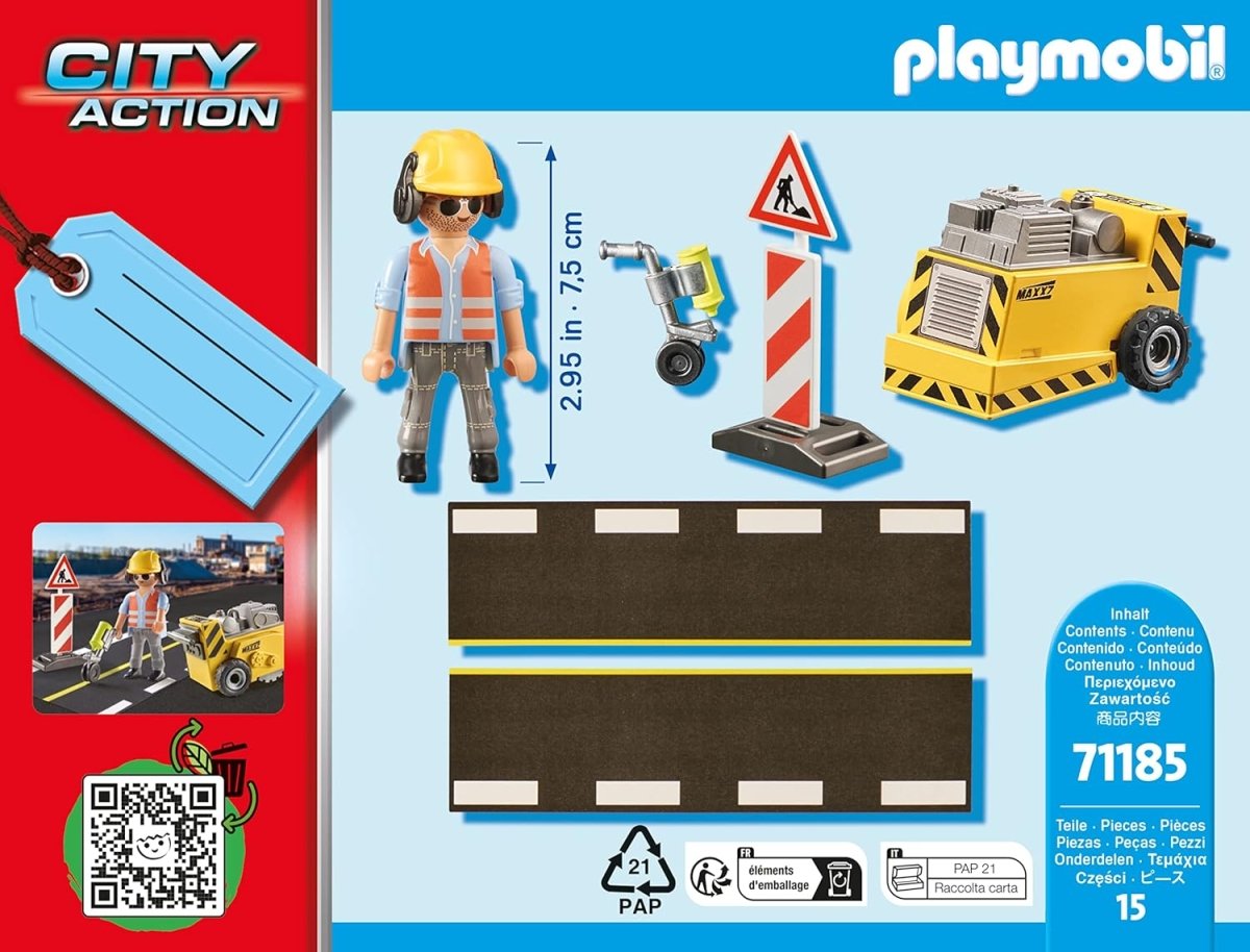 Worker With Ground Saw - Playmobil - The Toy Store