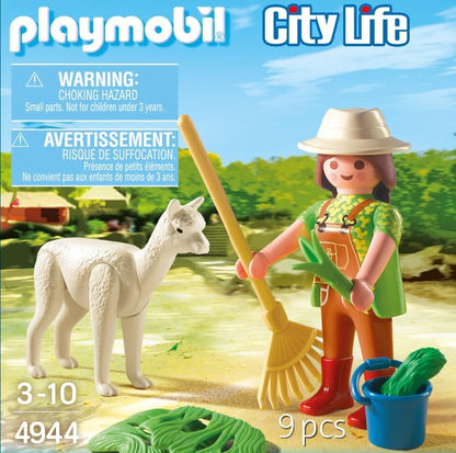 Zookeeper With Alpaca Gift Egg - Playmobil - The Toy Store
