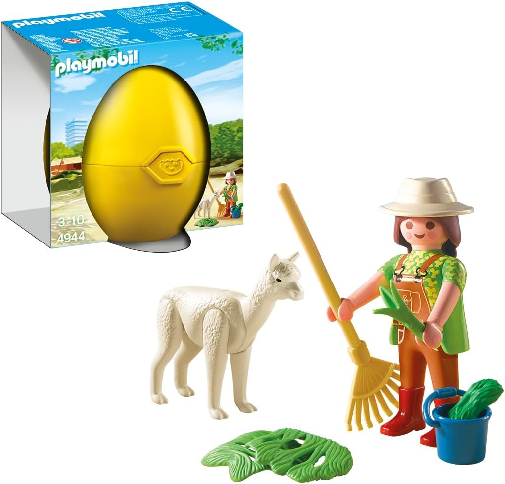 Zookeeper With Alpaca Gift Egg - Playmobil - The Toy Store