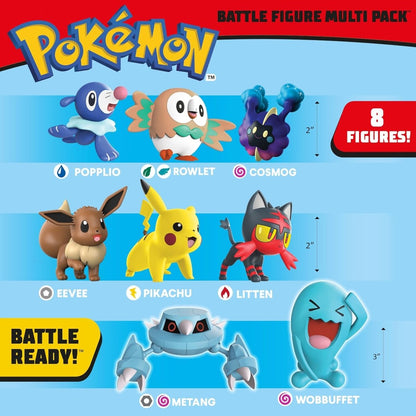 Battle 8 Figure Multi Pack - Pokémon - The Toy Store