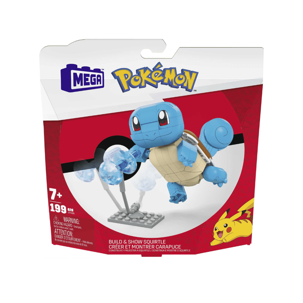 Building Toys Set Build & Show Squirtle With 199 Pcs - Pokémon - The Toy Store
