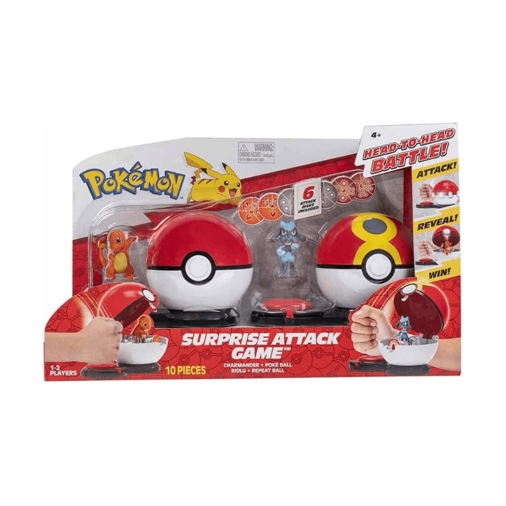 Surprise Attack Game Includes Two Surprise Attack Balls - Pokémon - The Toy Store