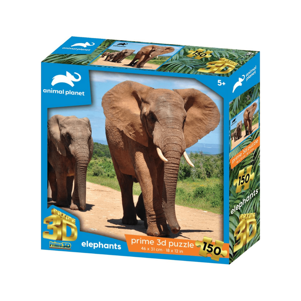 Elephants in Jungle Puzzle - Prime 3D - The Toy Store