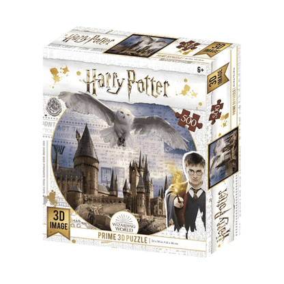 Harry Potter Hogwart and Hedwig Puzzle - Prime 3D - The Toy Store