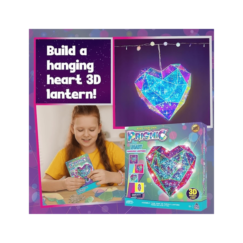 3D Puzzle Lantern - Hanging Heart - Prismic - The Toy Store