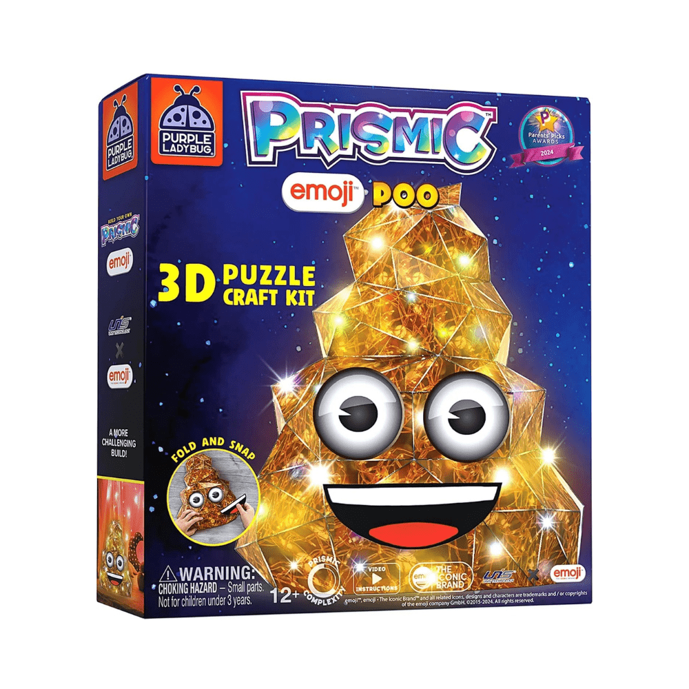 Emoji Poo Prismic 3D Puzzle Craft Kit - Prismic - The Toy Store