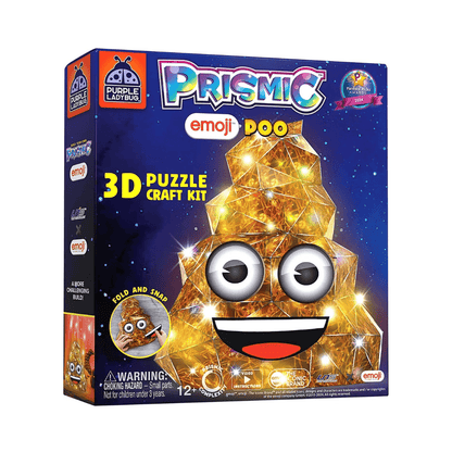 Emoji Poo Prismic 3D Puzzle Craft Kit - Prismic - The Toy Store