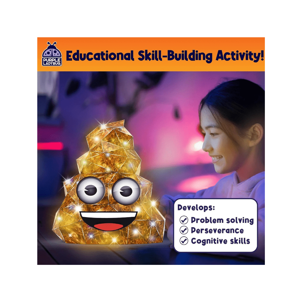 Emoji Poo Prismic 3D Puzzle Craft Kit - Prismic - The Toy Store