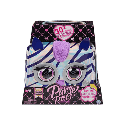 Metallic Magic Zebra - Purse Pets - The Toy Store