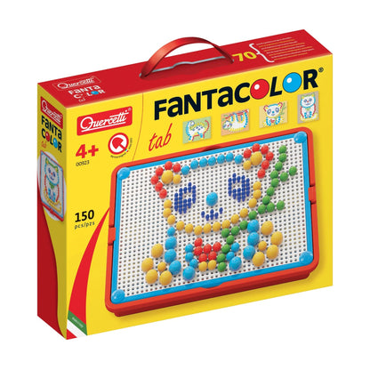 Fantacolor Mosaic Tab 150 Pins - Quercetti - The Toy Store