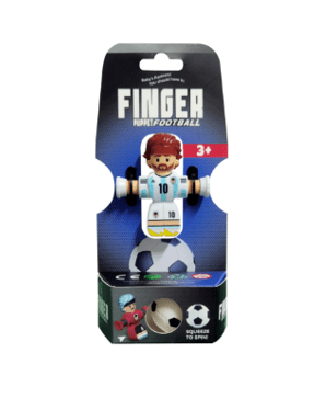 Finger Spinners Football 1 Spieler Spielset, Verpackung mit Fußball-Figur (3+)