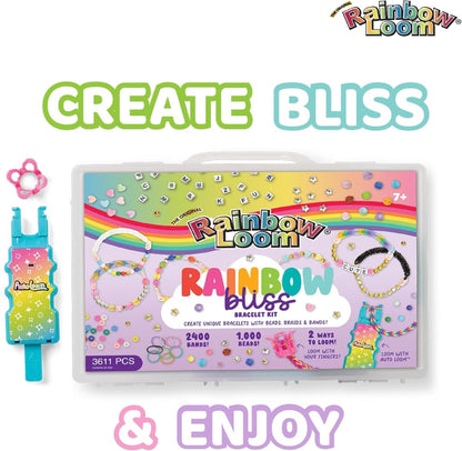 Braid & Bead with Auto Loom bracelet kit box, labeled “Rainbow Bliss”