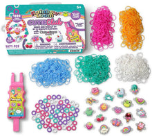 Cute-tique CutieCluck bracelet kit: multicolor rubber bands, charms, clips