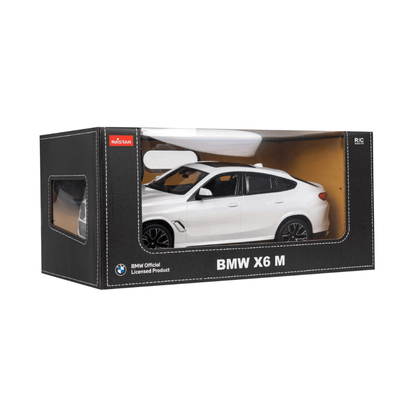 Car R/C Bmw X6 M 1:14 White - Rastar - The Toy Store