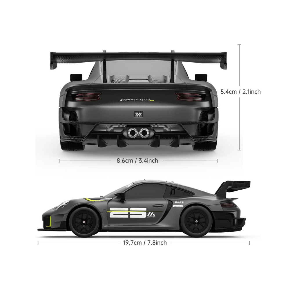 Porsche 911 GT2 RS Clubsport 25 1:24 grau 2,4GHz - Rastar - The Toy Store