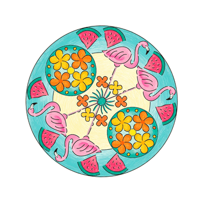 Mandala Designer Flamingo Art - Ravensburger - The Toy Store