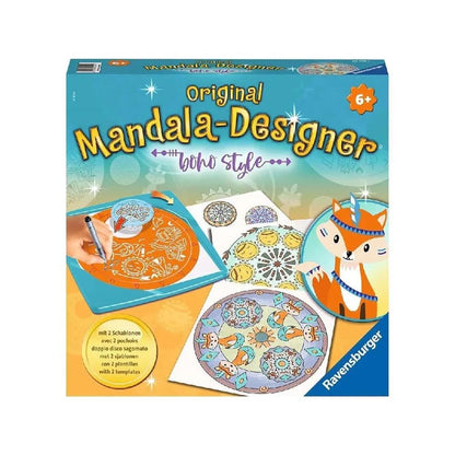 Mandala-Designer Set im Boho-Style mit Vorlagen, Stift und Disks, ab 6 Jahren