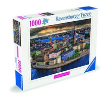 Schweden Puzzle 1000 Teile: Ravensburger Pappschachtel mit Stadtmotiv