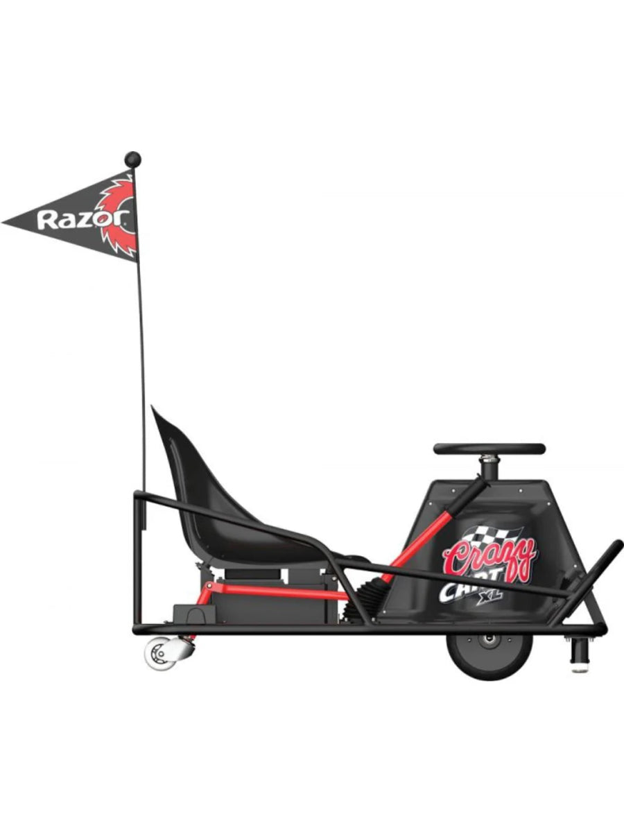 Razor Crazy Cart XL Electric Scooter, Black, One Size - Razor - The Toy Store