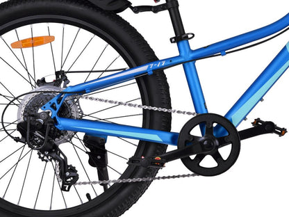 7 - 17 Kids Mountain Bike 24 Inch - Royal Baby - Blue - The Toy Store