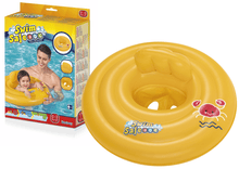 Swim Safe ABC Level A swim seat in yellow with crab and wave design