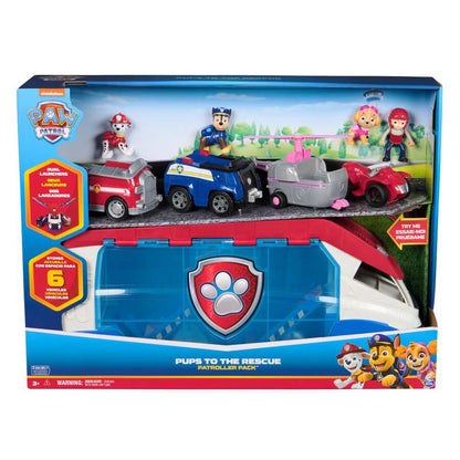 Paw Patrol Patroller Pack boxed set with launcher vehicle and included rescue figures