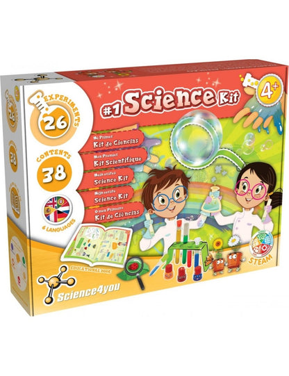 My First Science Kit box with #1 Science Kit, age 4+ and STEM graphics