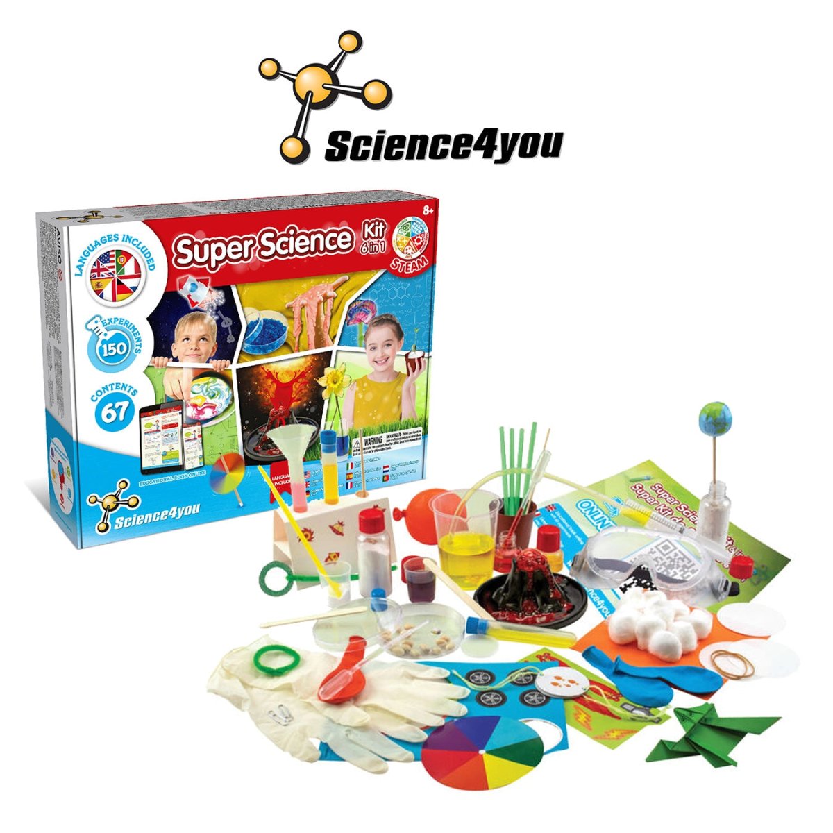 Super Science Kit 6 - in - 1 - Science4you - The Toy Store