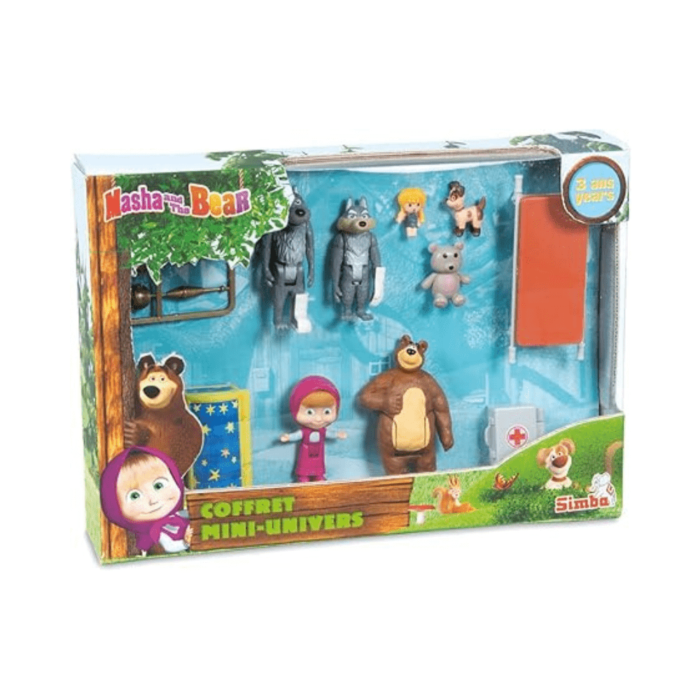 Box set of 7 Simba Masha and Michka - Simba - The Toy Store