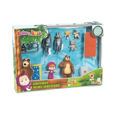 Box set of 7 Simba Masha and Michka