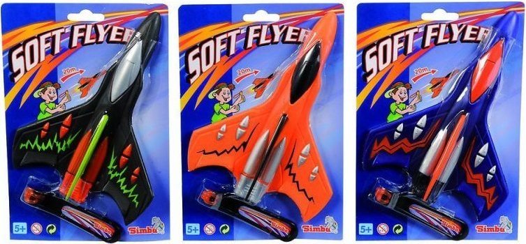 Foam Slingshot Plane Toy - Simba - Black - The Toy Store