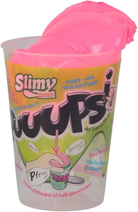 Puuupsi Slimy - in - Cup Slime - Simba - Pink - The Toy Store