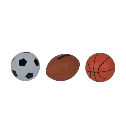 Set of 3 Balls Basketball, Rugby, and Football - Simba - The Toy Store