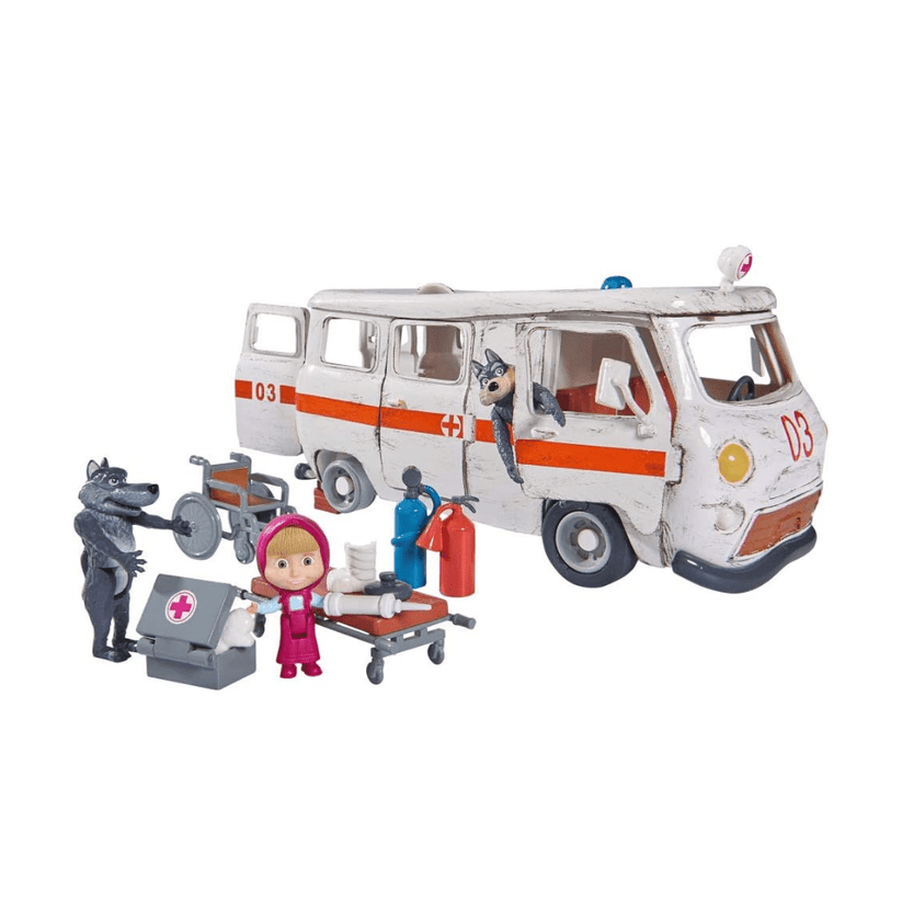 Simba Masha Ambulance Play Set | Simba – The Toy Store