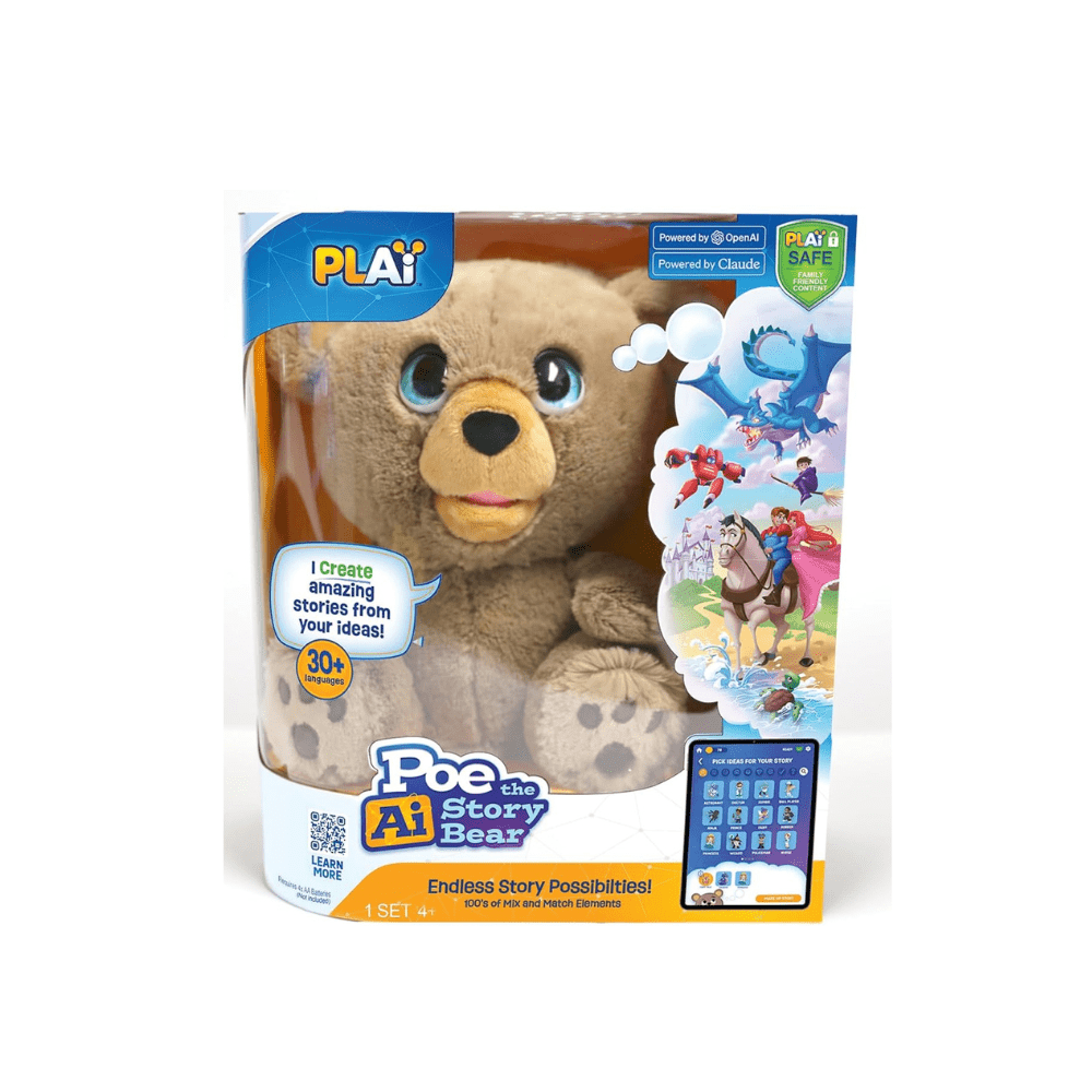 Poe the AI Story Bear Toy - Sky Rocket - The Toy Store