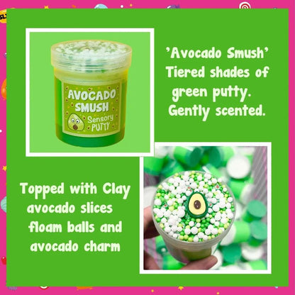 Avocado Smush Sensory Putty 275Ml - Slime Party - The Toy Store