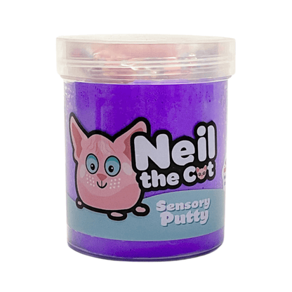 Neil The Cat Sensory Putty - Slime Party - The Toy Store