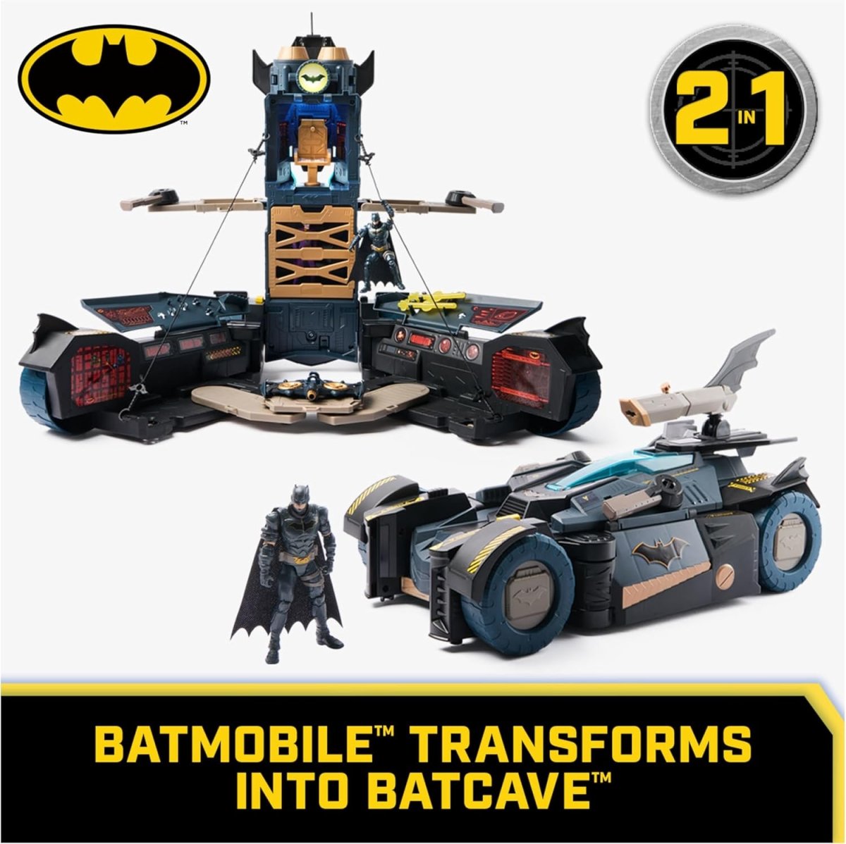 Batman, Transforming Batmobile Playset - Spin Master - The Toy Store