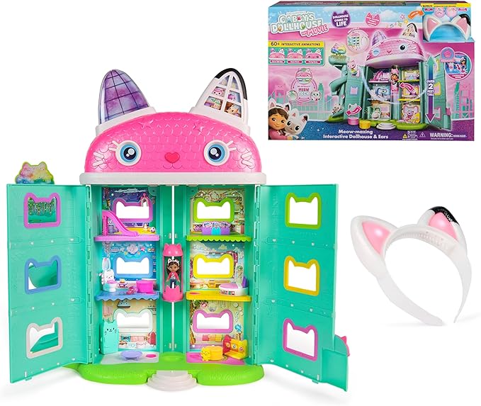 Meow-Mazing interactive Dollhouse & Ears