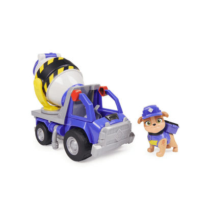 Rubble & Crew, Mix's Cement Mixer Toy Truck With Action Figure - Spin Master - The Toy Store