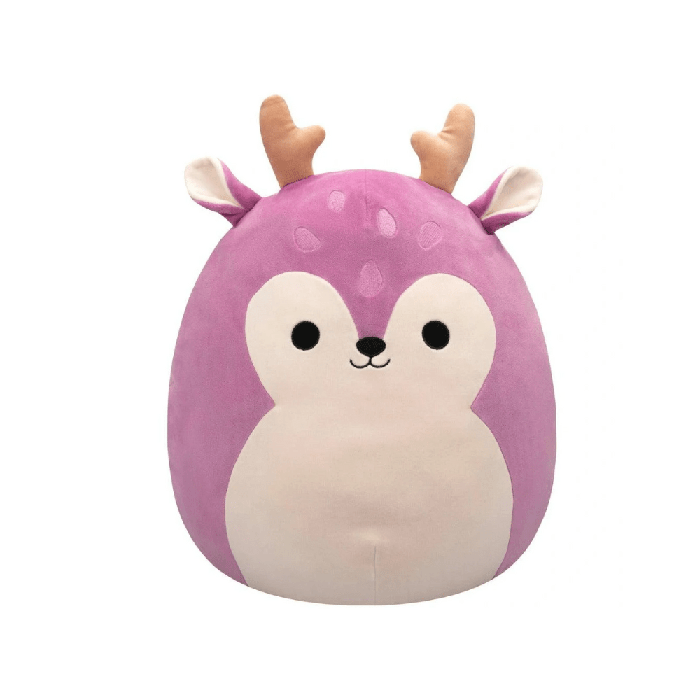 Large Plus Highly Collectable Super Soft Toy Color 16 Inch - Squishmallows - Plum Fawn - The Toy Store