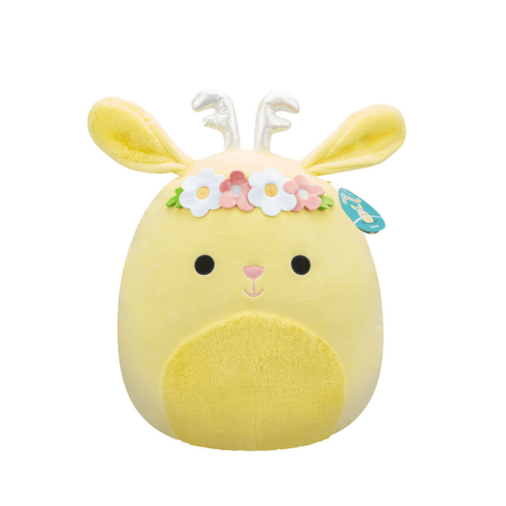 Large Plus Highly Collectable Super Soft Toy Color 16 Inch - Squishmallows - Juana Light Yellow Jackalop - The Toy Store