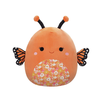 Large Plus Highly Collectable Super Soft Toy Color 16 Inch - Squishmallows - Mony Orange Monach Butterfly - The Toy Store